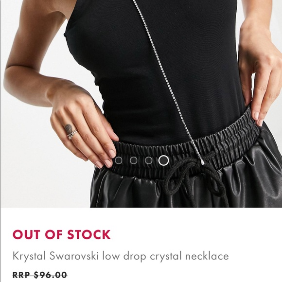 Krystal Swarovski low drop crystal necklace - Picture 5 of 5